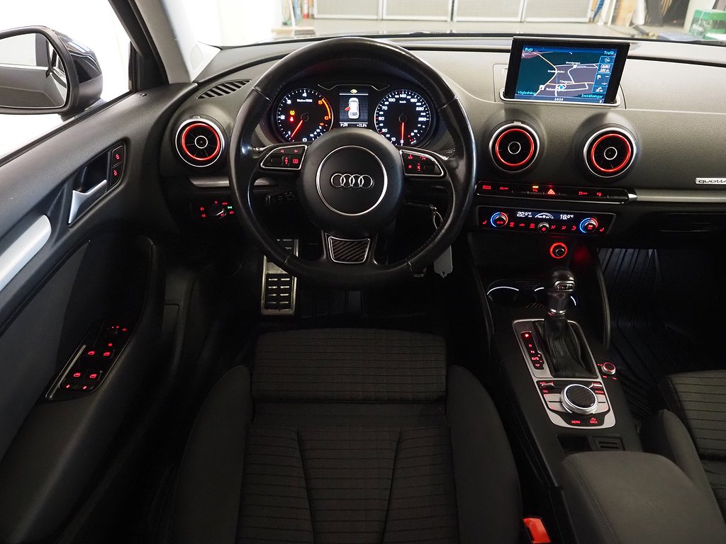 Audi A3 Sportback 2.0 TDI quattro 184hk S Tronic Navi Drag 2015