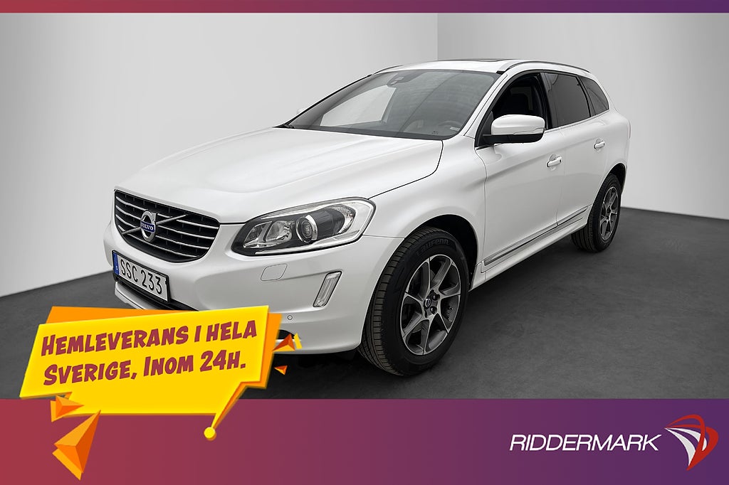 Volvo XC60 D4 Summum Pano H/K VOC Värmare Navi Skinn Drag