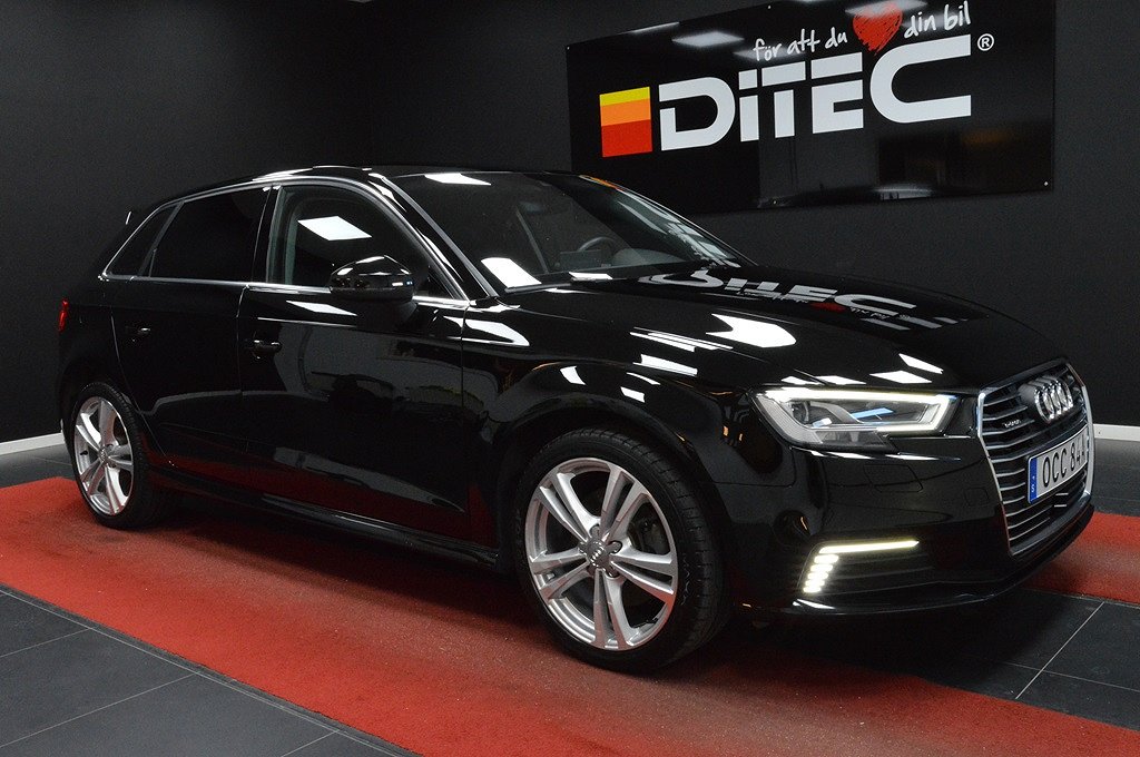 Audi A3 Sportback 40 E-tron 204HK, Adaptiv farthållare