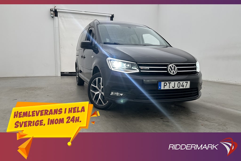 Volkswagen Caddy Maxi Life 4M Värmare Drag PDC Skinn 7-Sits