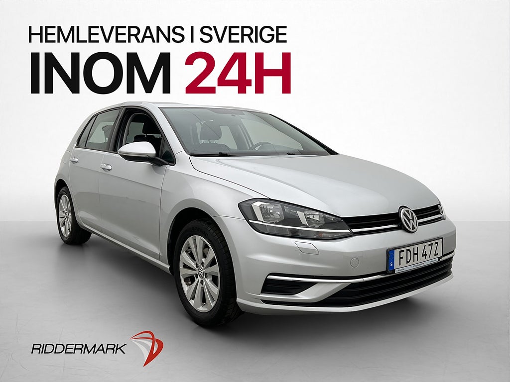 Volkswagen Golf 116hk 1.0 TSI Dragkrok CarPlay Ny-besiktad
