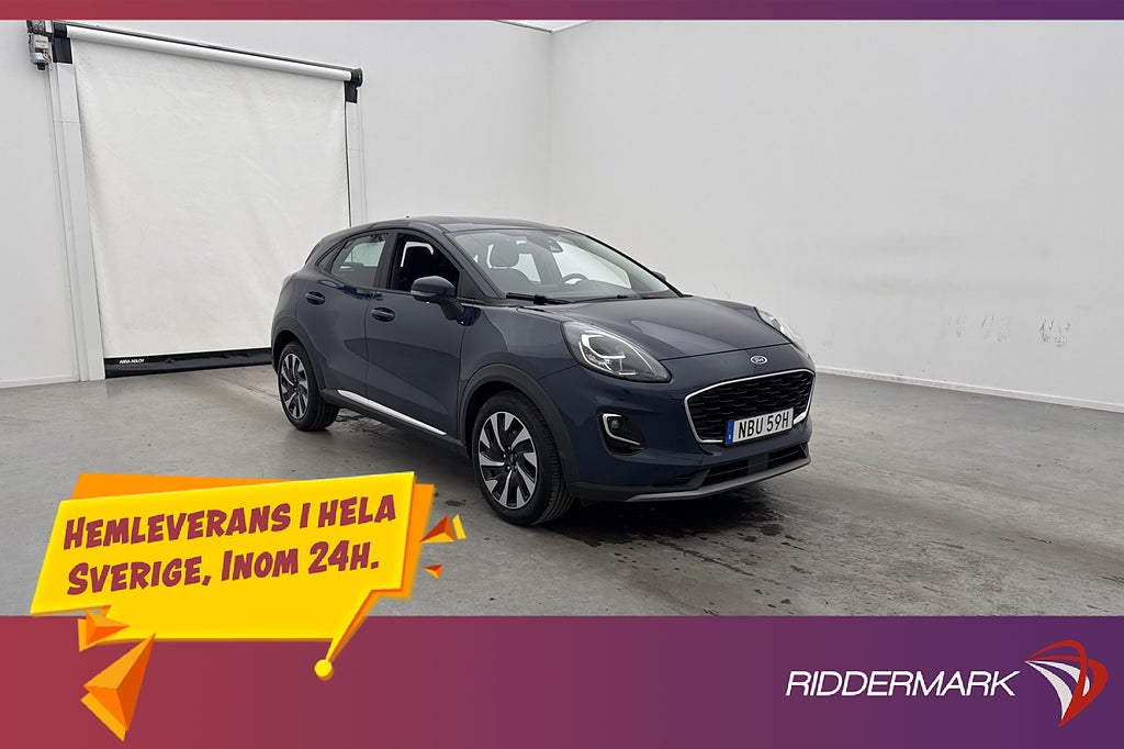 Ford Puma 1.0 EcoBoost Hybrid 125hk Titanium Navi P-Sensorer