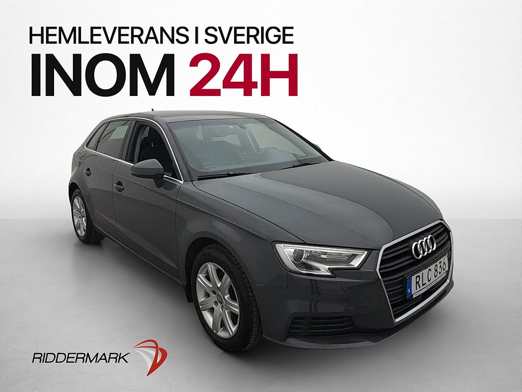 Audi A3 1.5 TFSI Proline Farthållare Bluetooth 0,50l/Mil