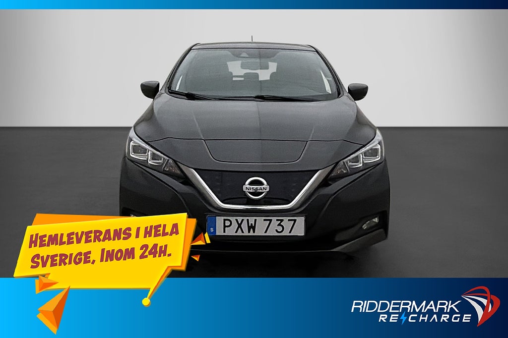 Nissan Leaf 40 kWh 150hk N-Connecta 360° Rattvärme Navi