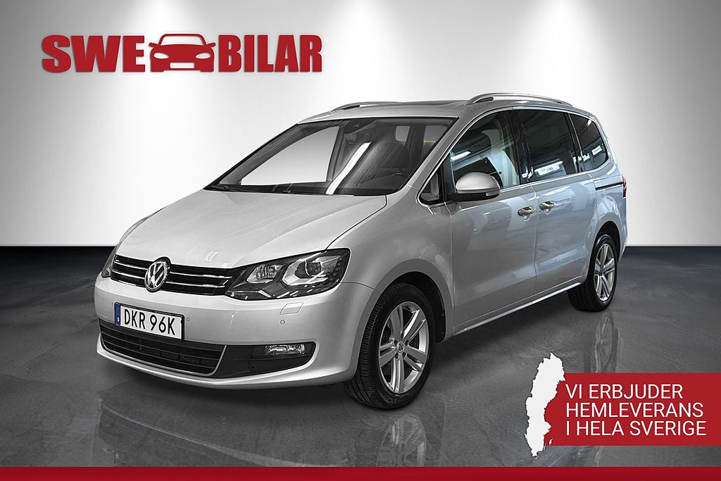Volkswagen Sharan 7-sits 1.4 TSI OPF Base B-Kam Pano Drag D-Värm NYSERVAD