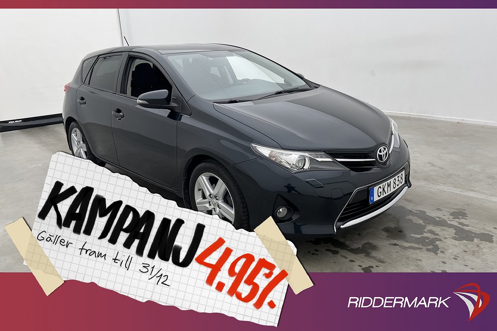 Toyota Auris 1.6 132hk Kamera Farth 4,95% Ränta