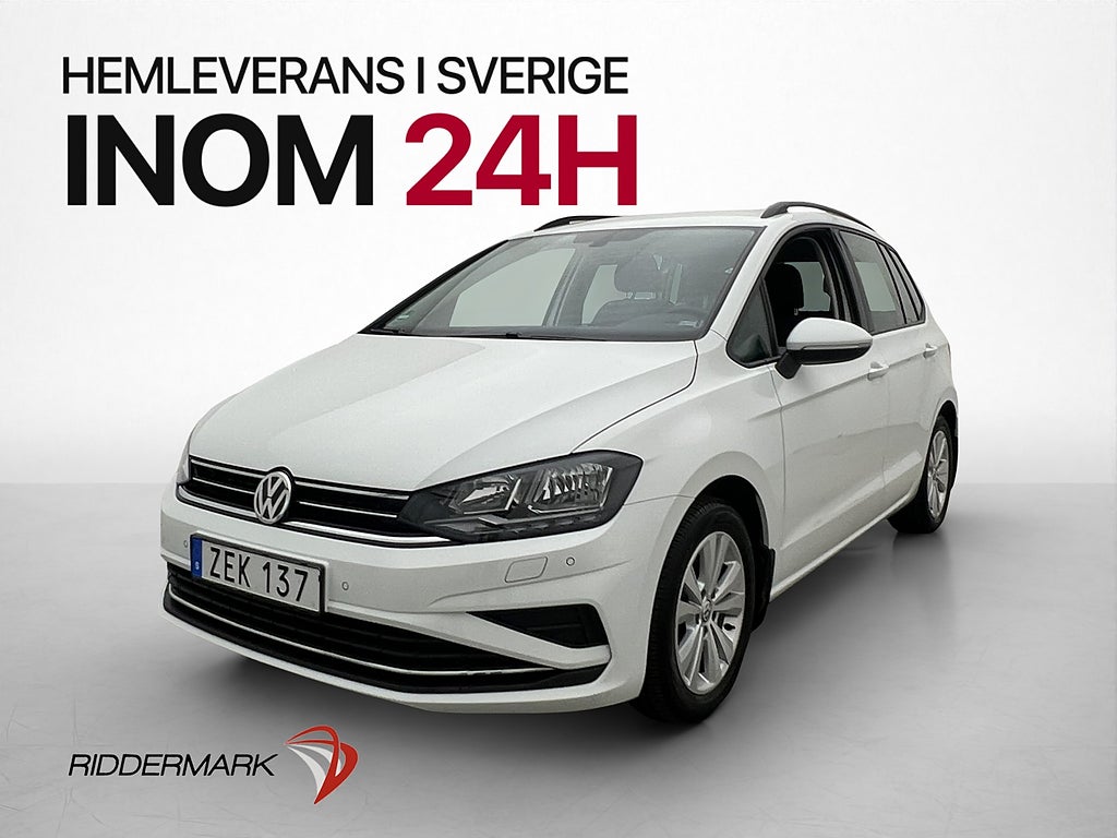 Volkswagen Golf Sportsvan 1.0 TSI Kamera Drag CarPlay 116hk