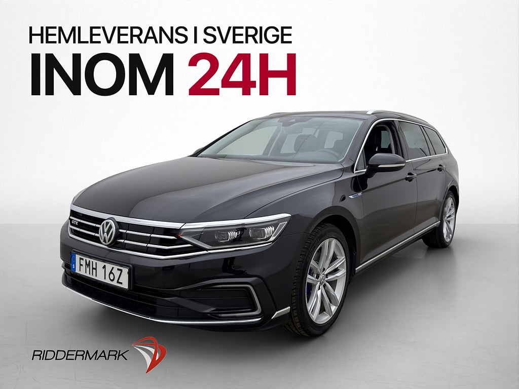 Volkswagen Passat 1.4 TSI 218hk GTE Panorama Värmare CarPlay