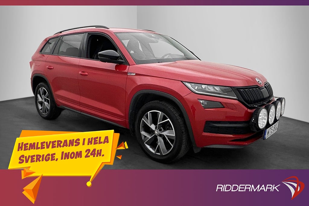 Skoda Kodiaq 4x4 Sportline 7-Sit Canton Värmare Cockpit Drag