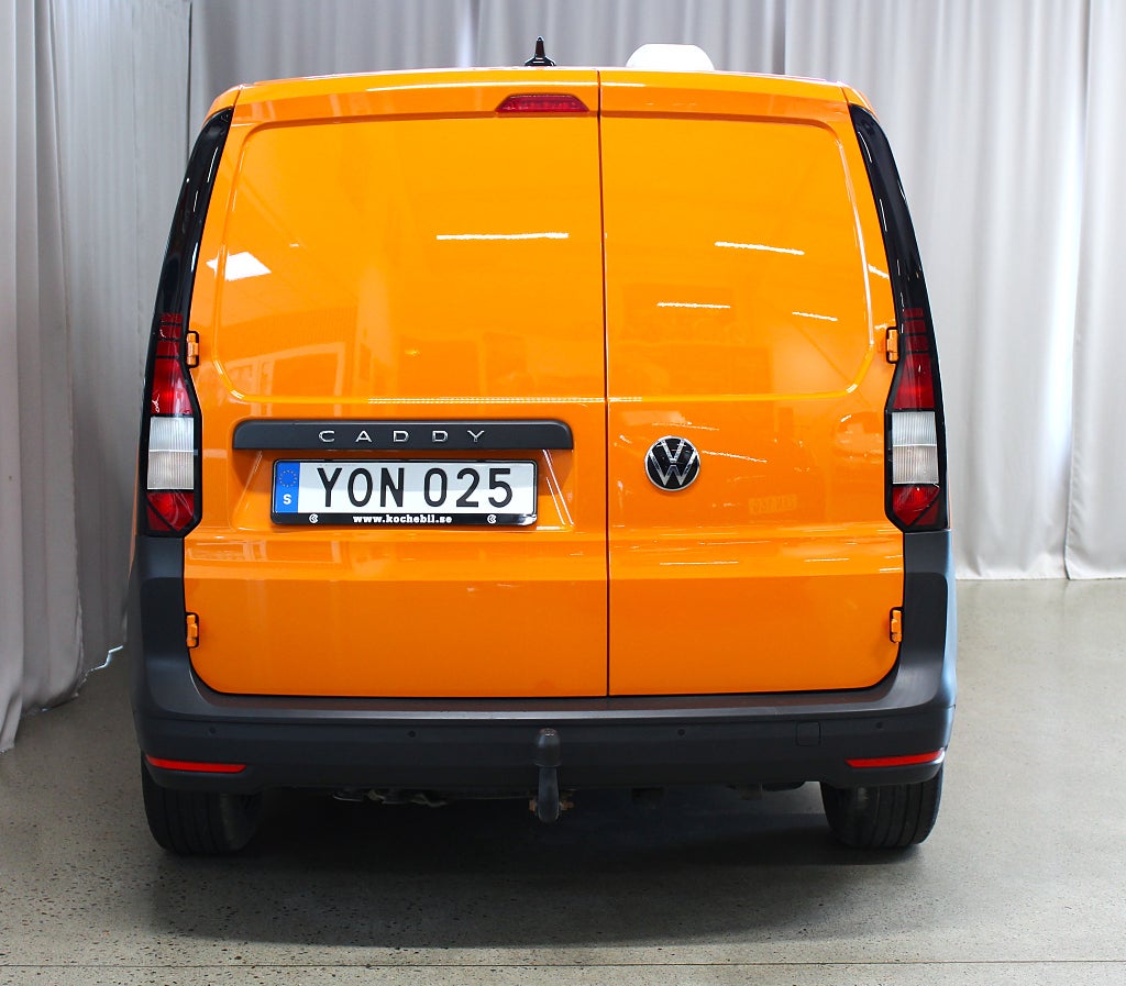 Volkswagen Caddy Cargo 2.0 TDI 122HK, Drag, Orange, S&V-hjul, MOMS
