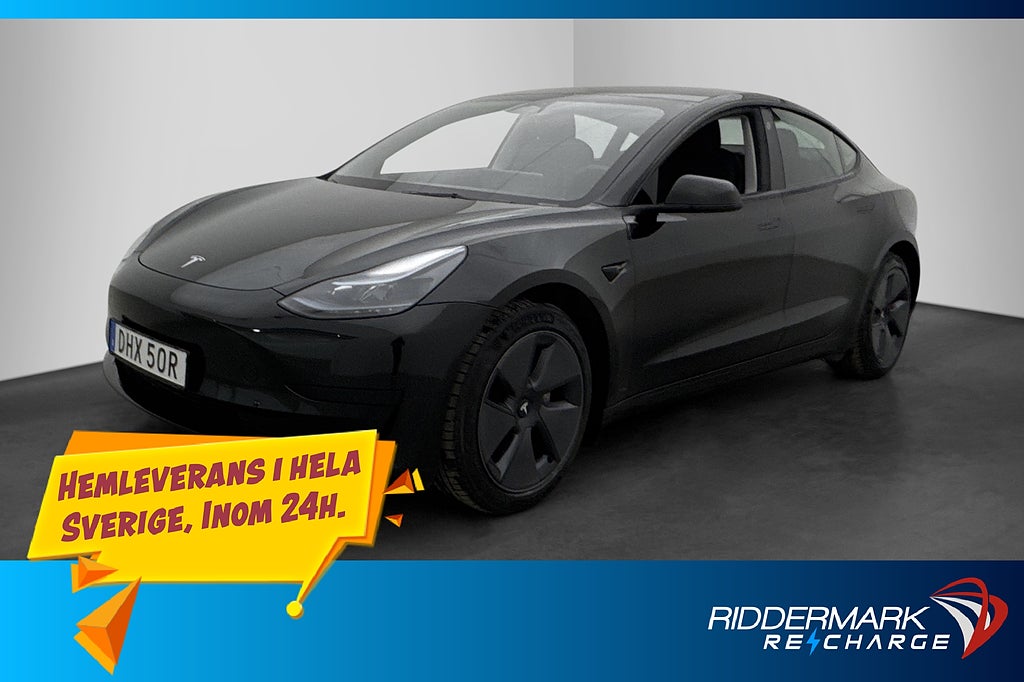 Tesla Model 3 Standard Range Ljus interiör Autopilot MOMS