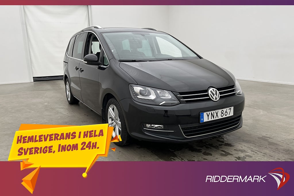 Volkswagen Sharan TDI 4M Premium 7-Sits El-dörrar Värm Drag