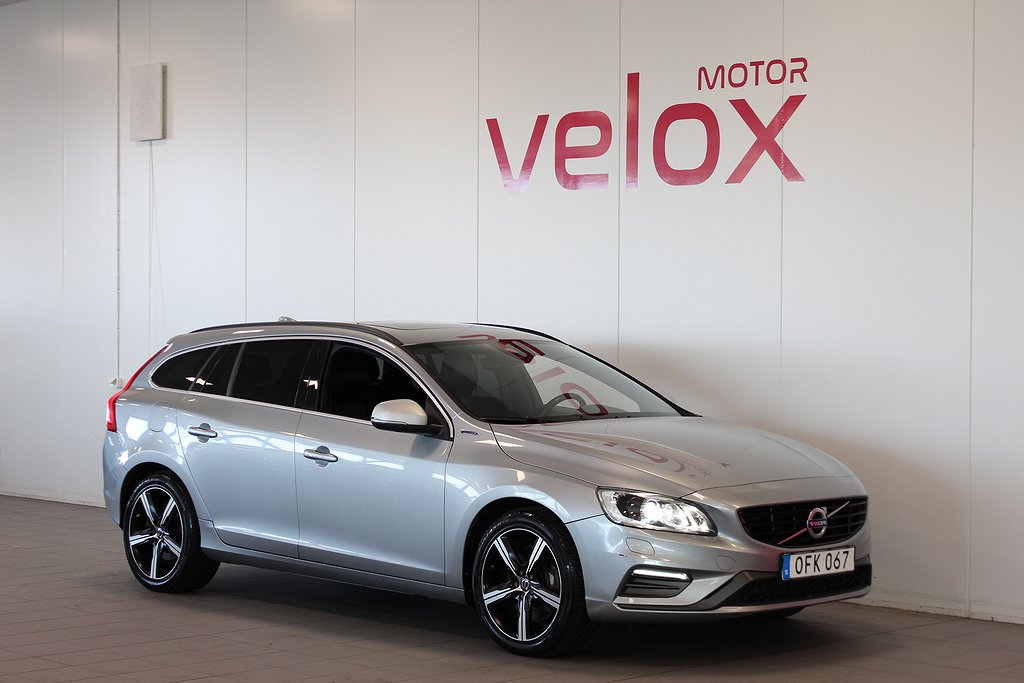 Volvo V60 D5 Plug-in Hybrid AWD R-Design Taklucka Navi Drag