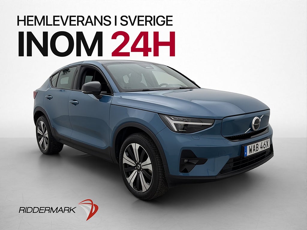 Volvo C40 Recharge 231hk Plus Panorama Värmepump Kamera Drag