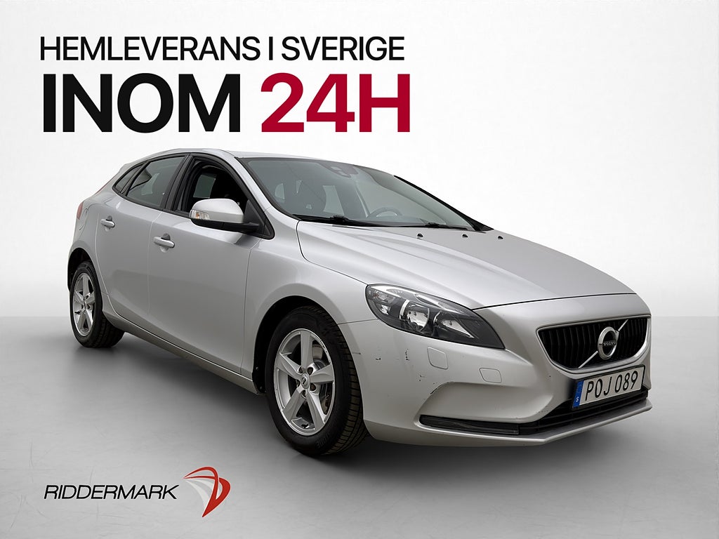 Volvo V40 T3 152hk Kinetic VOC Värmare P-Sensorer Dragkrok