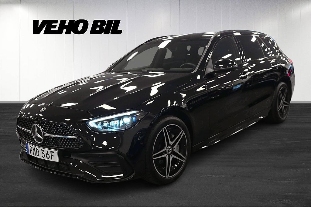 Mercedes-Benz C 300 e AMG Drag Distronic Rattvärme Keyless NightPackage