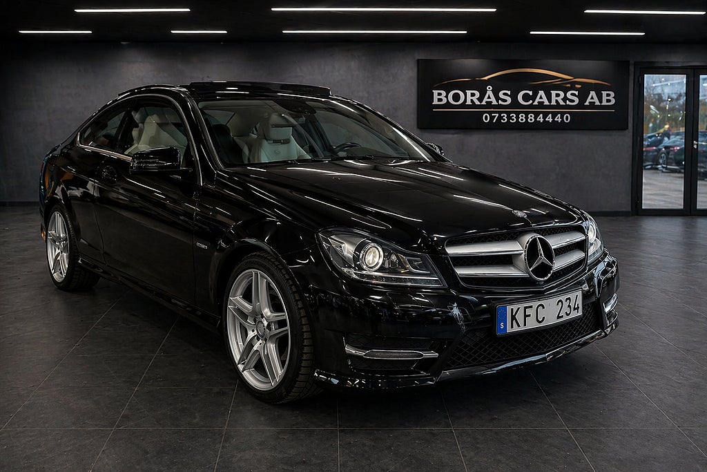 Mercedes-Benz C 180 (156HK) Coupé  AMG Sport*1000kr/mån*Panoram*