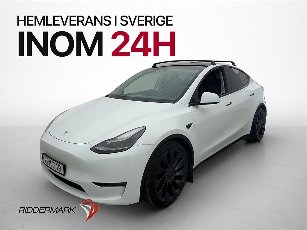 Tesla Model Y Performance AWD 534hk Värmepump Pano MOMS
