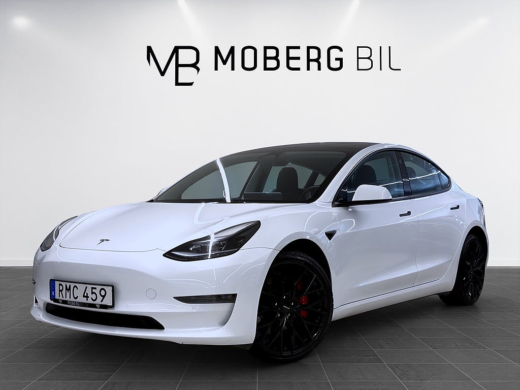 Tesla Model 3 Performance 513hk Pano B-Kamera Läder