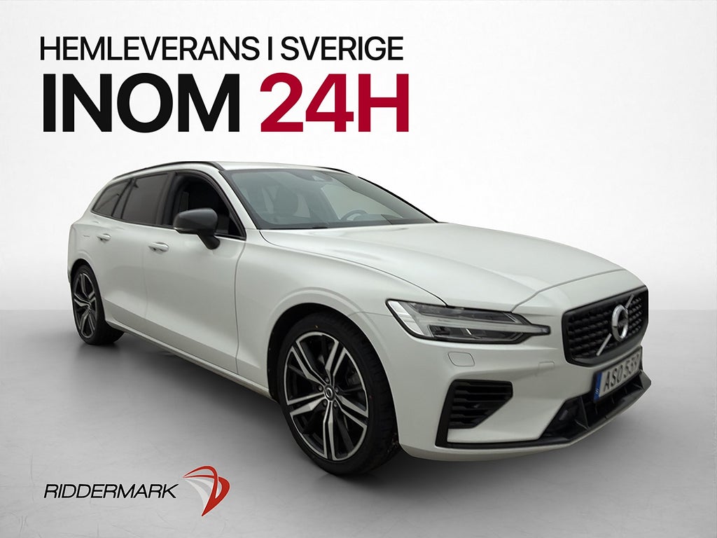 Volvo V60 T6 AWD R-Design VOC Kamera Värm Dragkrok CarPlay
