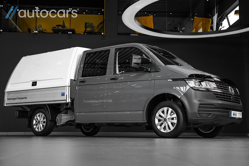 Volkswagen Transporter Chassi 6-sits|Leasbar|Kåpa|Värmare|Drag
