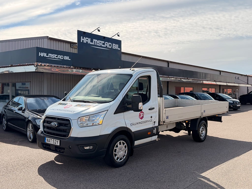 Ford transit 350 Chassi Cab 2.0 170hk Automat LÅNGFLAK MOMS 