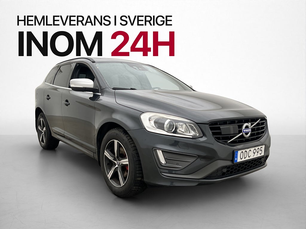 Volvo XC60 D4 AWD R-Design VOC Pano Värm Kamera Elstol Drag