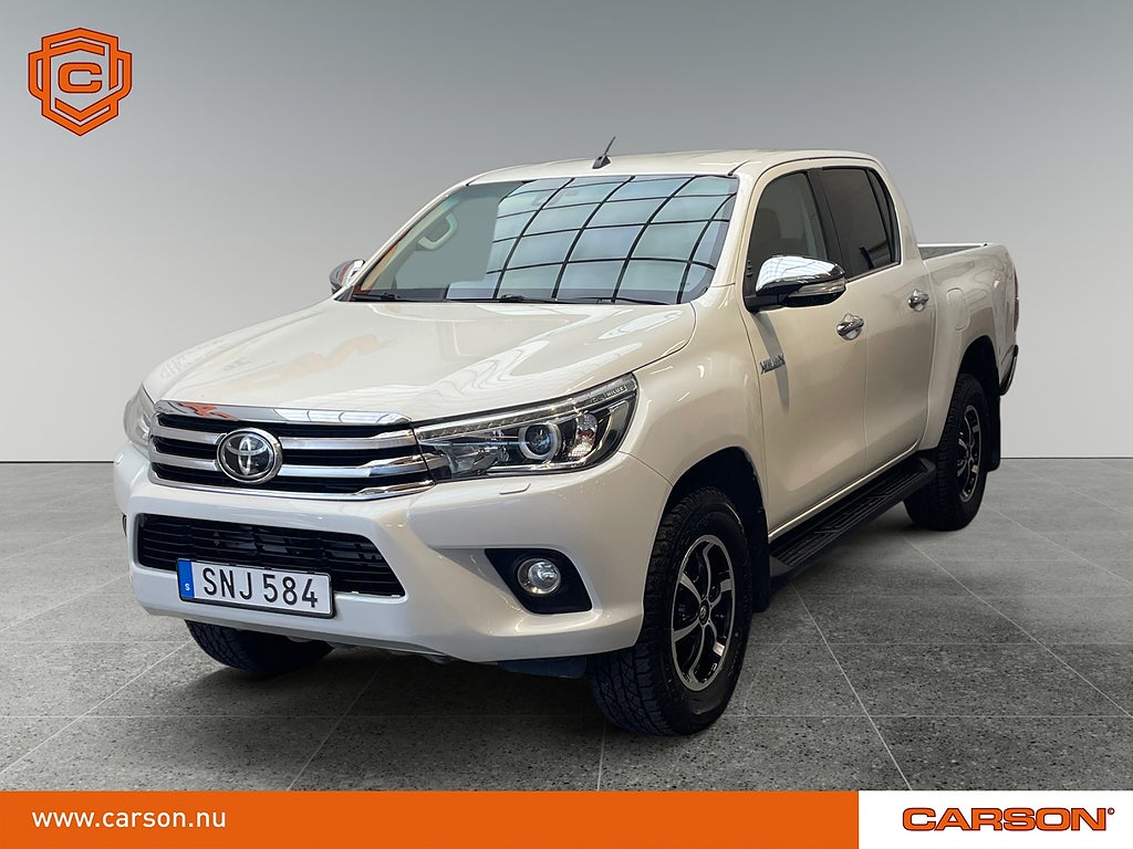 Toyota Hilux Dubbelhytt 2.4 AWD Navi Drag Läder Leasebar!