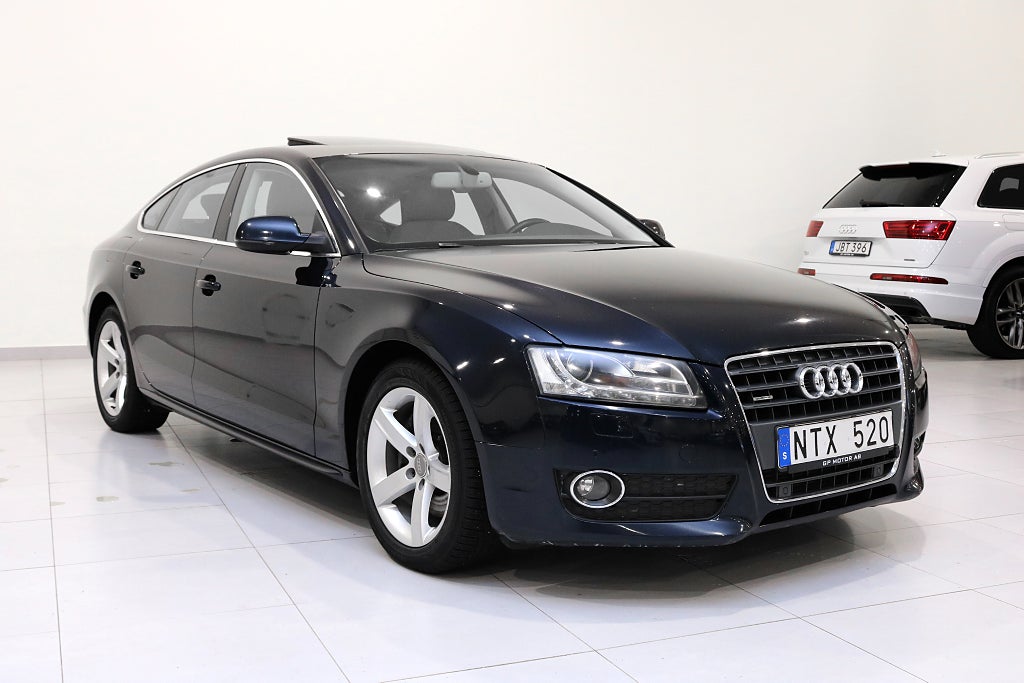 Audi A5 Sportback 2.0 TFSI Quattro - Taklucka/ Automat / Skinn