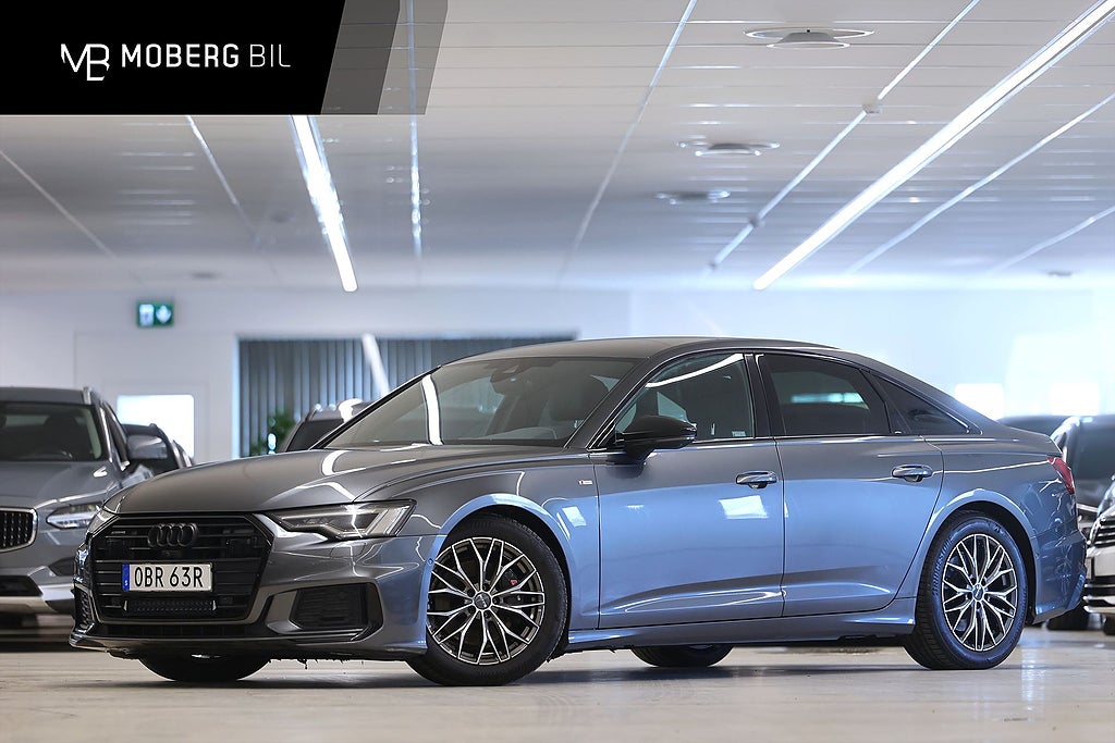Audi A6 Sedan 45 TFSI 245hk S-Line Matrix 360 Värmare Cockpit