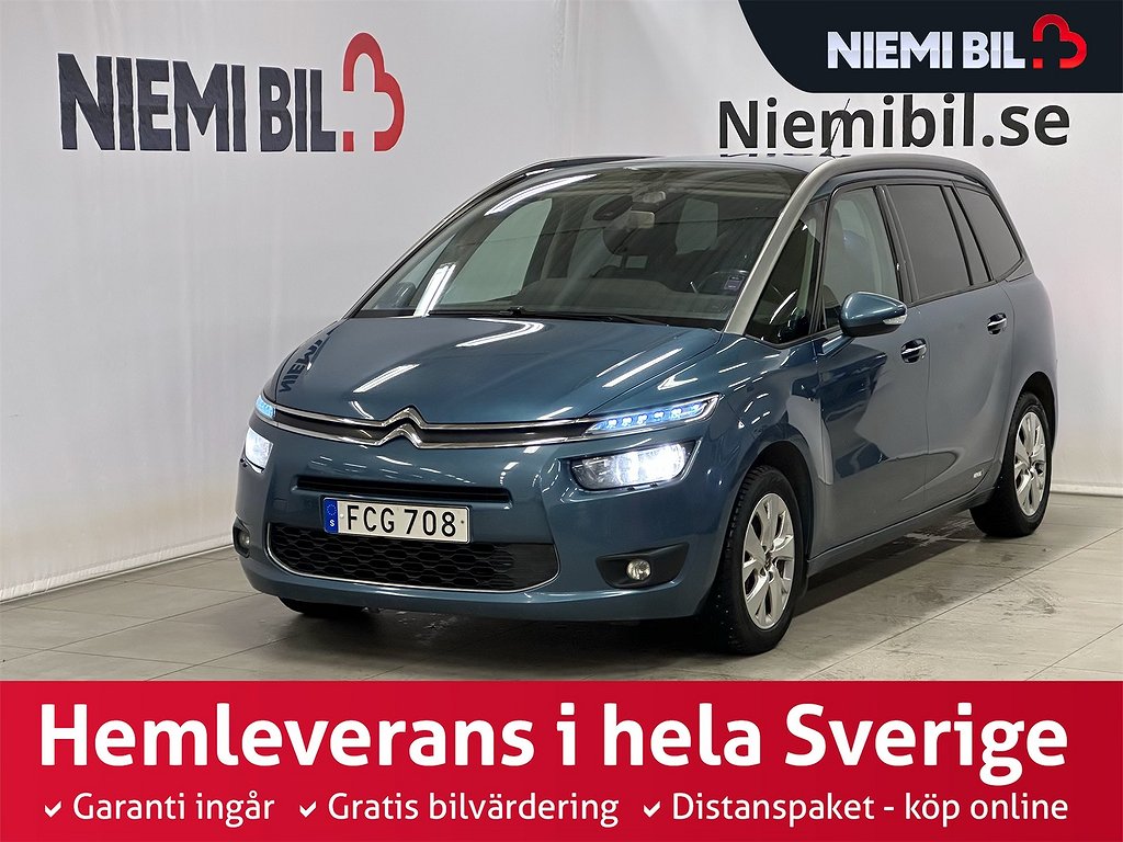 Citroën Grand C4 Picasso 1.6 HDi EGS S&V-däck/M-värm/Kamera