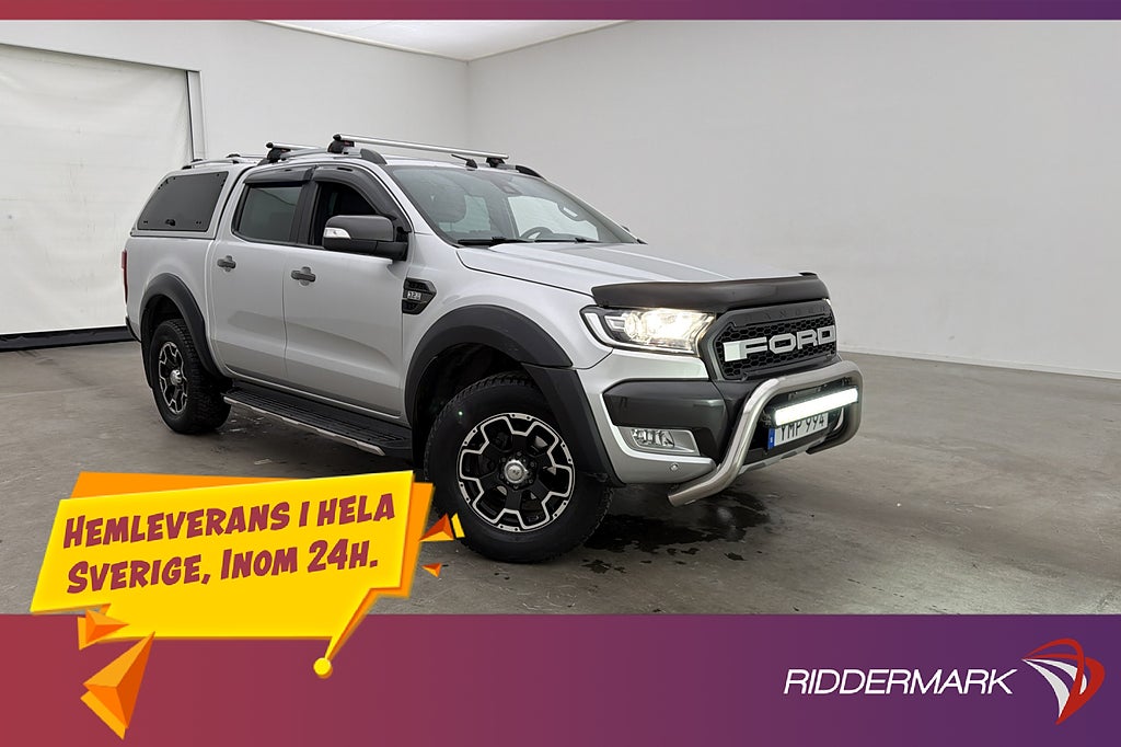 Ford ranger Wildtrack 3.2 4x4 D-Värm CARPLAY Diff Släde Moms