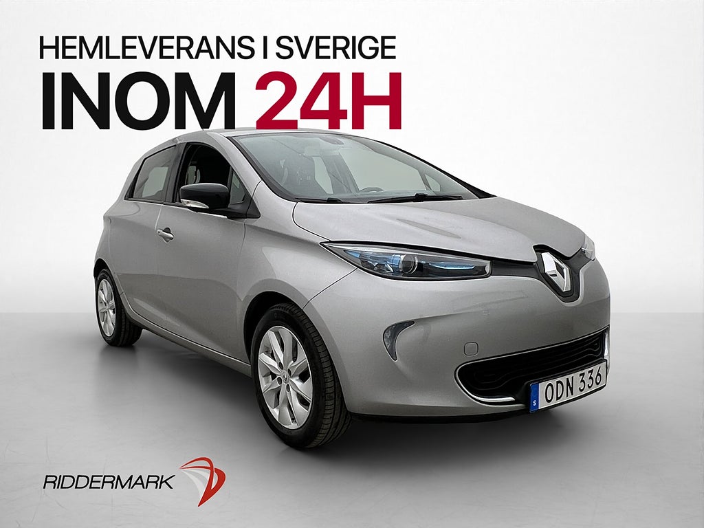 Renault Zoe R240 22 kWh Friköpt Batteri Kamera Navi Sensorer