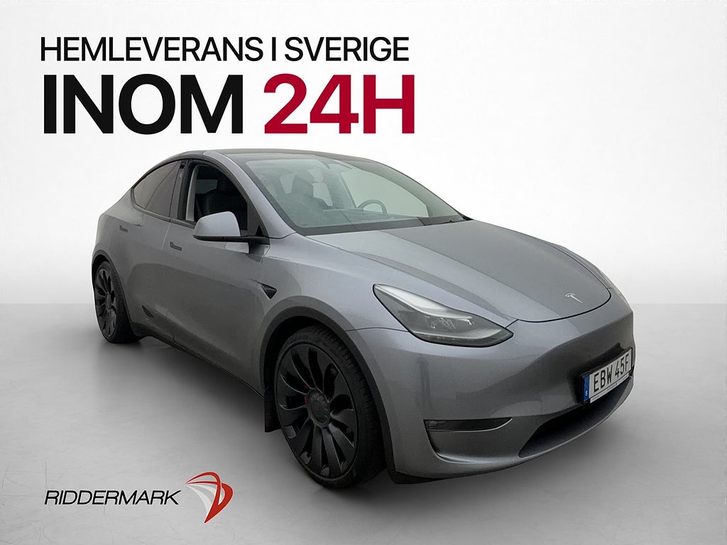 Tesla Model Y Performance AWD MOMS Drag HW4 Svensksåld