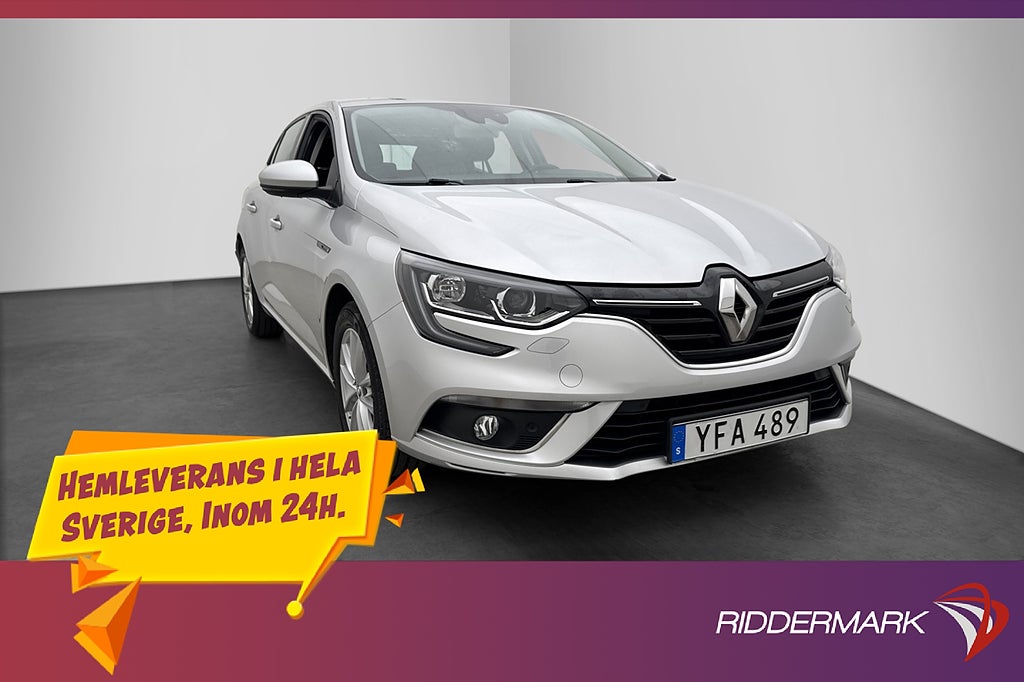 Renault Mégane 1.2 TCe 132hk Zen Navi Sensorer Låg-Årsskatt