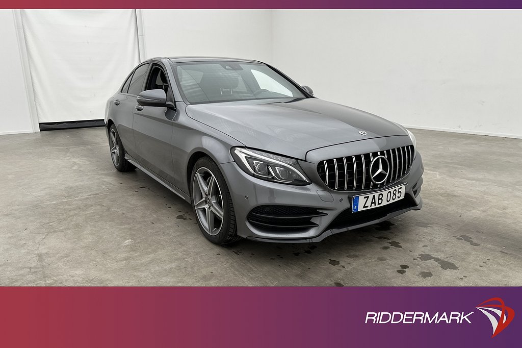 Mercedes-Benz C 220 d 4M AMG Pano Burmester Värm Kamera Navi