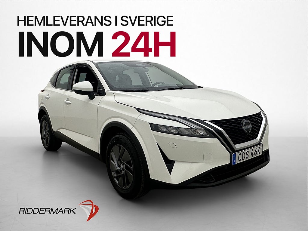 Nissan Qashqai 1.3 140hk Kamera Rattvärme CarPlay Sensorer