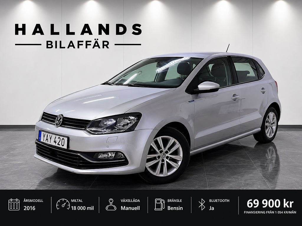 Volkswagen Polo 5-dörrar 1.2 TSI / Nyservad  / Euro 6 / Bluetooth 