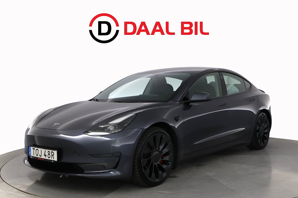 Tesla Model 3 PERFORMANCE AWD 82 kWh 513HK AUTOPILOT PANO P-VÄRM