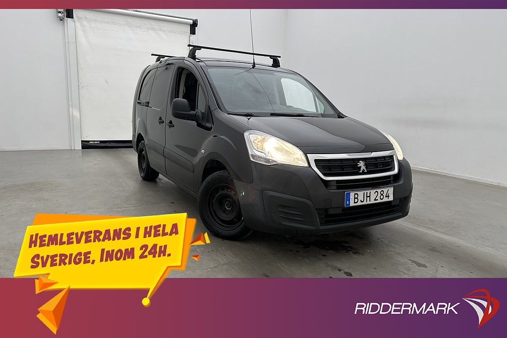 Peugeot Partner L2 1.6 Drag PDC 3-Sits Farthållare Takräcke