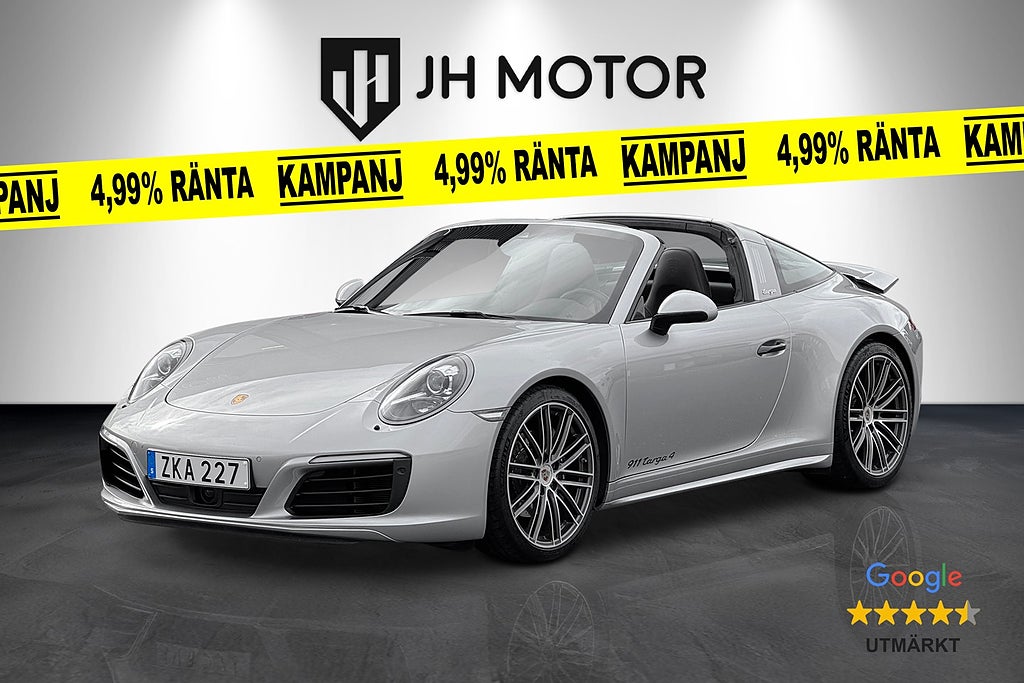 Porsche 911 Targa 4 480hk BOSE / 18-vägs stolar / Kamera