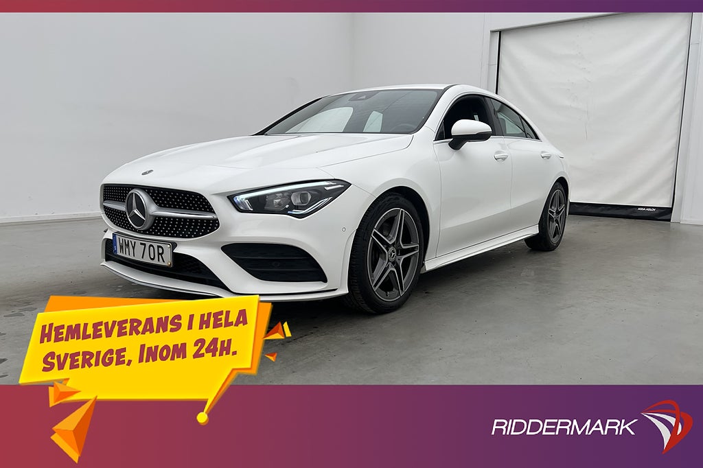 Mercedes-Benz CLA Coupé 200 163hk AMG Line Kamera Navi