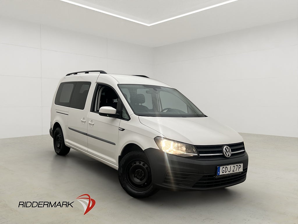 Volkswagen Caddy Maxi Fjärr-Värmare Dragkrok Bluetooth 7-Sit