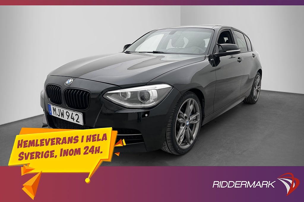 BMW M135i xDrive 320hk Taklucka H/K Skinn Elstolar Sensorer