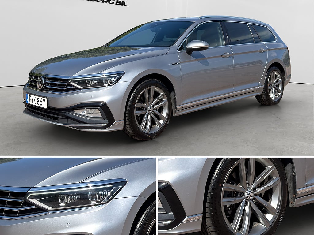 Volkswagen Passat SC 2.0 TDI 190hk 4M R-line Drag D-värm Navi *SE UTR*