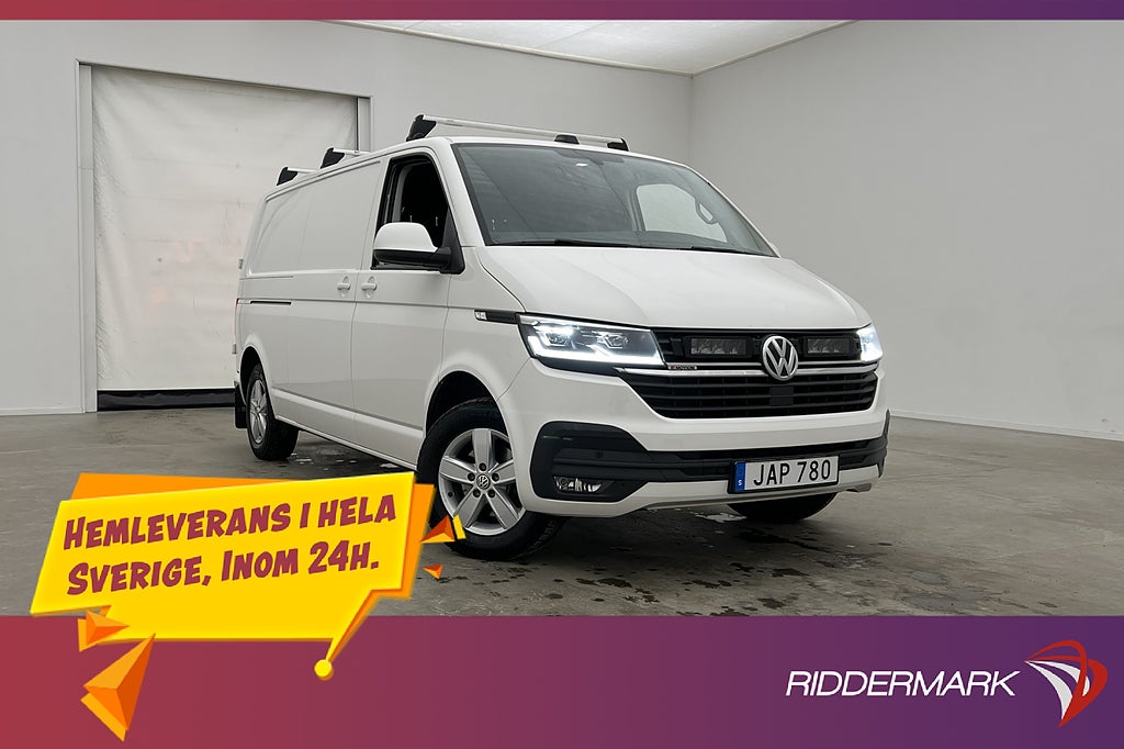 Volkswagen Transporter L2 4M Värm Drag 2xDörr V-Inredd Moms