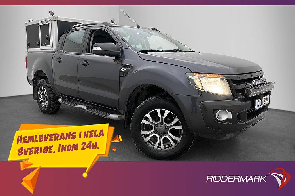 Ford ranger Wildtrak 3.2 4x4 HUNDKÅPA Värmare Drag B-Kamera