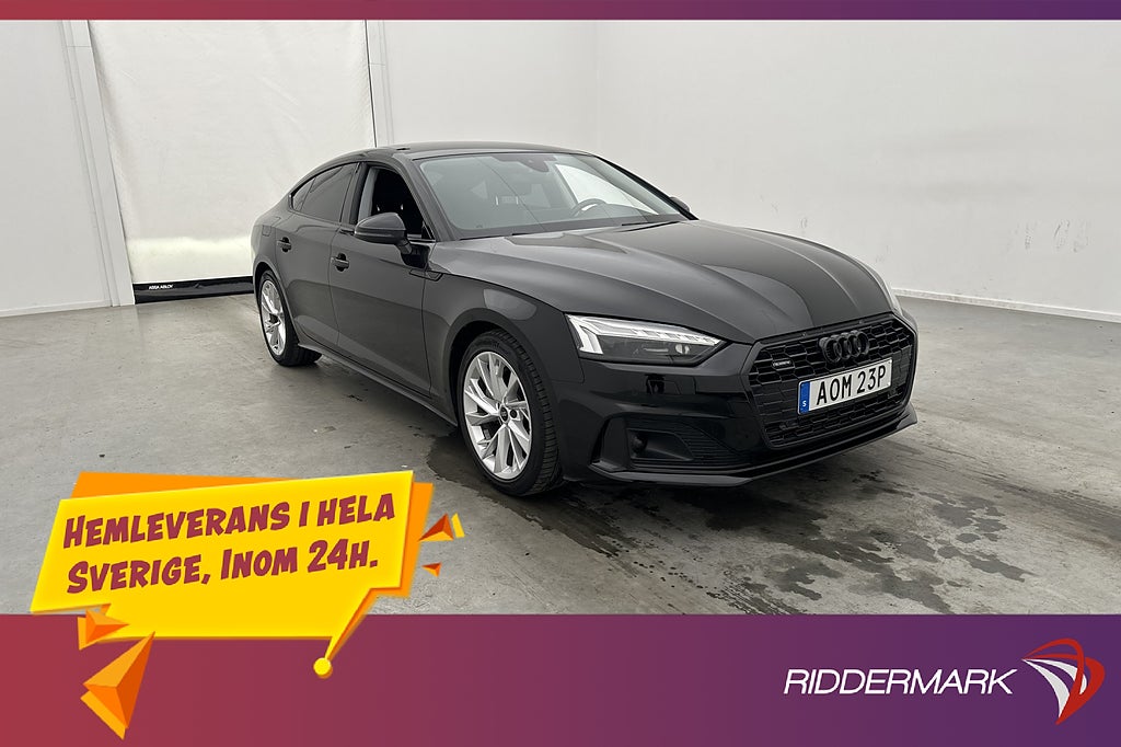 Audi A5 Sportback 45 TFS 265hk Quattro Matrix Kamera CarPlay