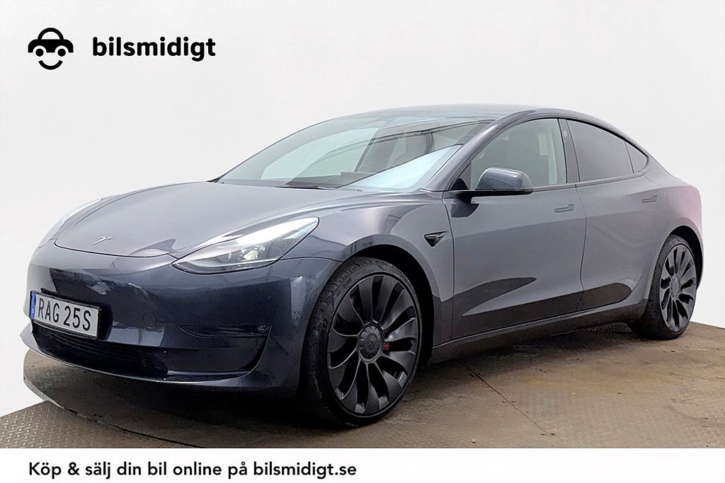 Tesla Model 3 Performance Pano Läder AP Premiumljud 513hk