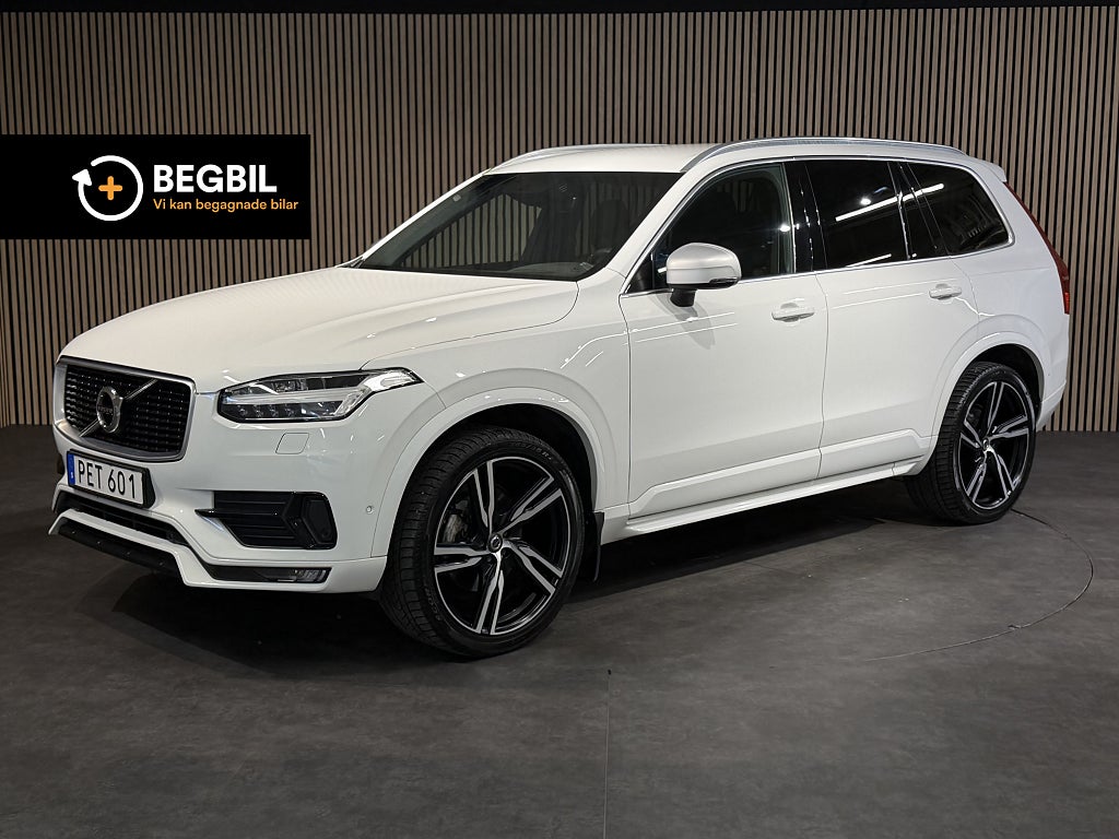 Volvo XC90 D4 AWD Aut R-Design 7-Sits / Drag / Värmare / Nyservad